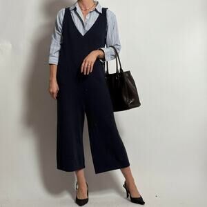 Grey Label Navy Blue Knit Jumpsuit - Size Small